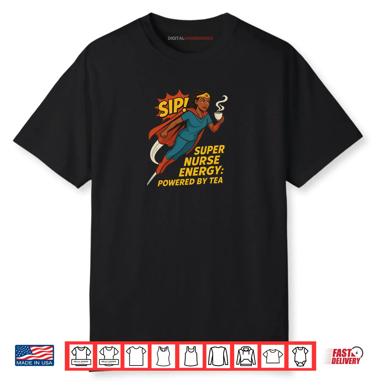 Lady Steep Superhero Nurse. Collection Shirt Lady Steep Superhero Nurse. Collection Shirt