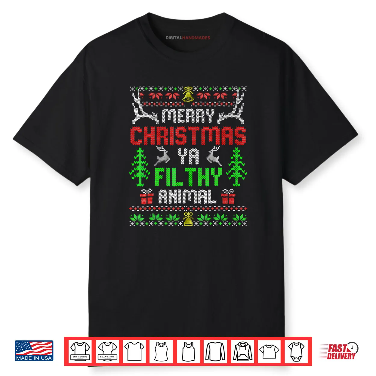 Merry Christmas Animal Filthy Ya Xmas Family Pajama Shirt Merry Christmas Animal Filthy Ya Xmas Family Pajama Shirt