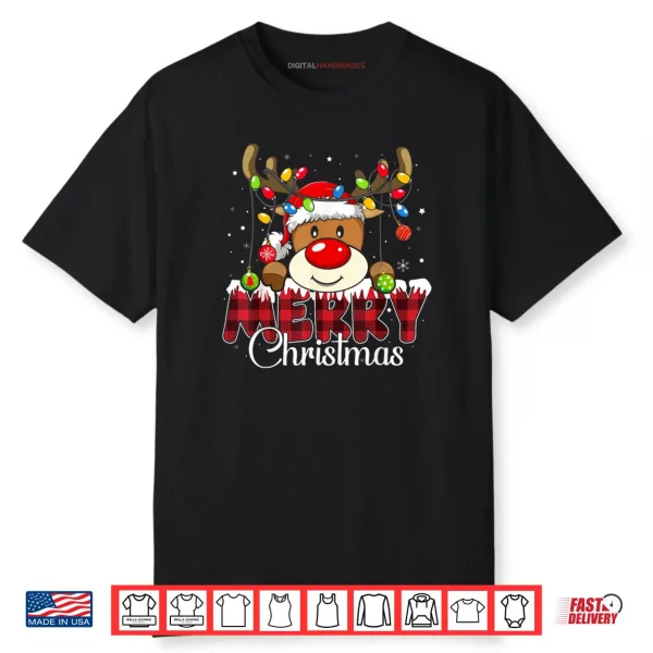 Merry Christmas Reindeer Xmas Family Matching Shirt