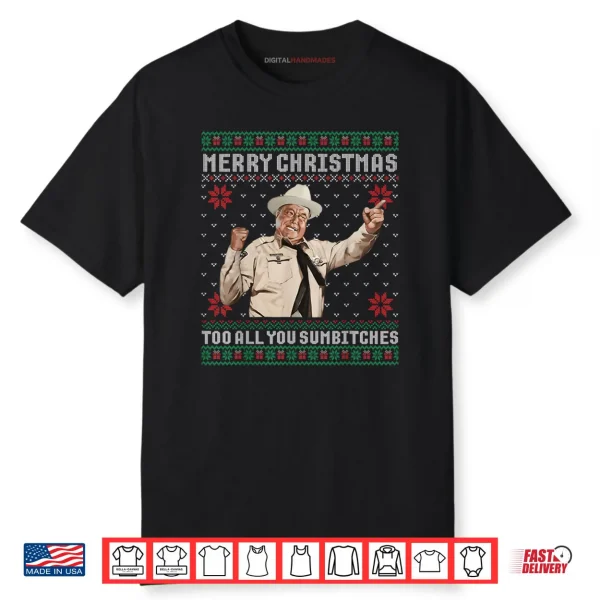 Merry Christmas to All You Sumbitches Ugly Sweater Vintage Shirt