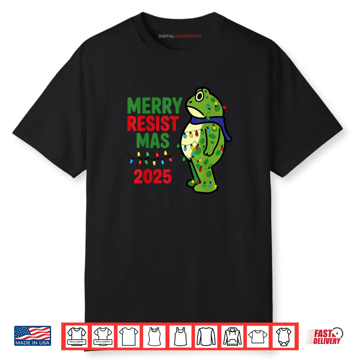 Merry Resistmas 2025 Portland Frog Resist Christmas Shirt Merry Resistmas 2025 Portland Frog Resist Christmas Shirt