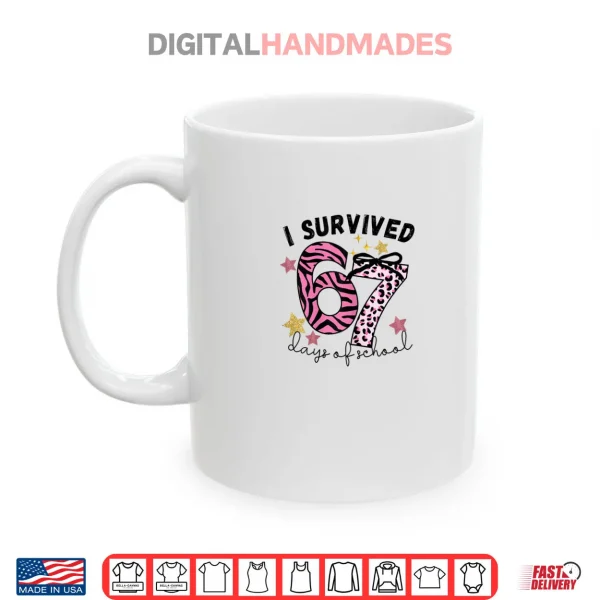 67 Days of School Pink Leopard Girl Glam Zebra Shirt 3 Mug 67 Days of School Pink Leopard Girl Glam Zebra Shirt