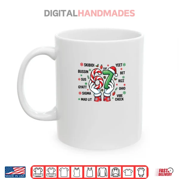 67 Six Seven Christmas Joke 6 7 Meme Boys Girls Teens Shirt 3 Mug 67 Six Seven Christmas Joke 6 7 Meme Boys Girls Teens Shirt