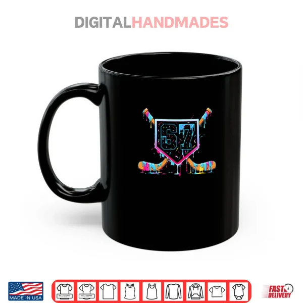 Mug 67 hockey Drip Number Funny Meme Style boys Graphics Shirt