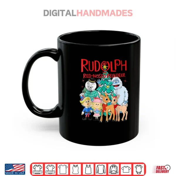 Cute Rudolph The Red Nosed Reindeer Christmas Tree Shirt 3 Mug Cute Rudolph The Red Nosed Reindeer Christmas Tree Shirt