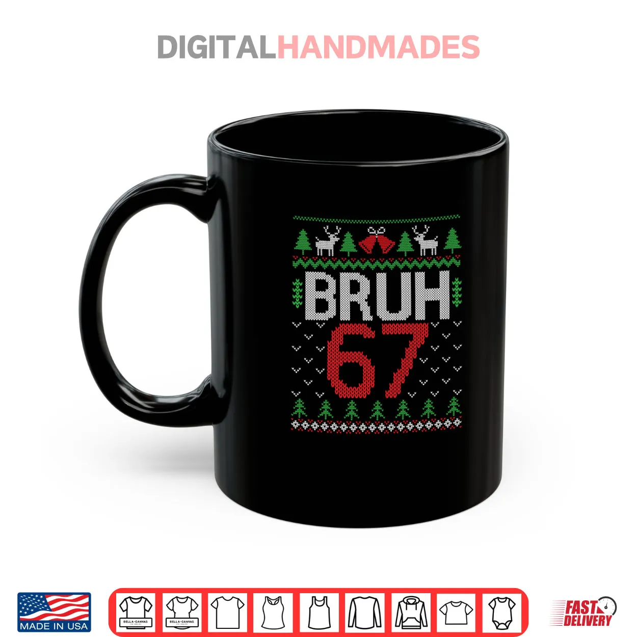 Funny 67 Six Seven Bruh Ugly Christmas Shirt Funny 67 Six Seven Bruh Ugly Christmas Shirt