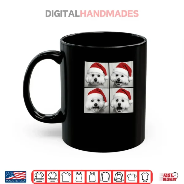 Mug Funny Christmas Bichon Frise Santa Dog Lover Photo Booth Shirt