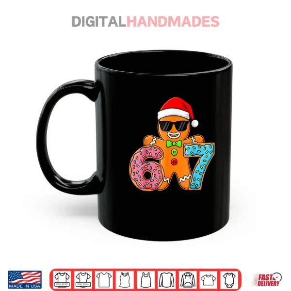Funny Gingerbread Six Seven 67 Ice Cream Drip Christmas Shirt 3 Mug Funny Gingerbread Six Seven 67 Ice Cream Drip Christmas Shirt