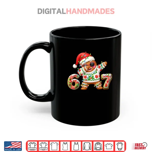 Gingerbread Six Seven 67 Ice Cream Drip Christmas Shirt 3 Mug Gingerbread Six Seven 67 Ice Cream Drip Christmas Shirt 2