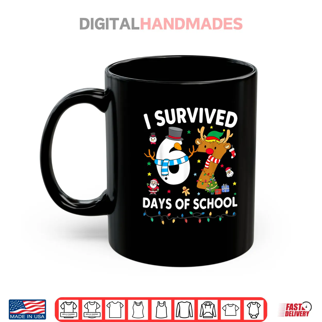 I Survived 67 Days of School Meme Six Seven Christmas Shirt I Survived 67 Days of School Meme Six Seven Christmas Shirt