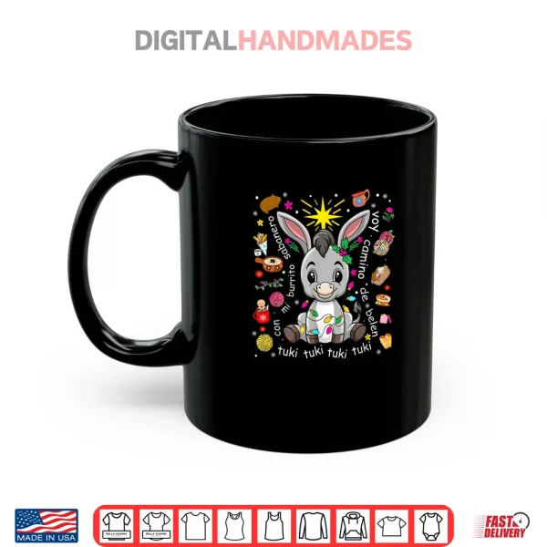 Mug Mi Burrito Sabanero Mexican Christmas Donkey Spanish Xmas Shirt