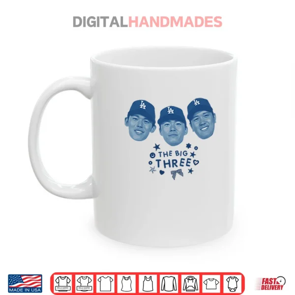 Ohtani Yamamoto Sasaki The Big Three Shirt 2 Mug Ohtani Yamamoto Sasaki The Big Three Shirt