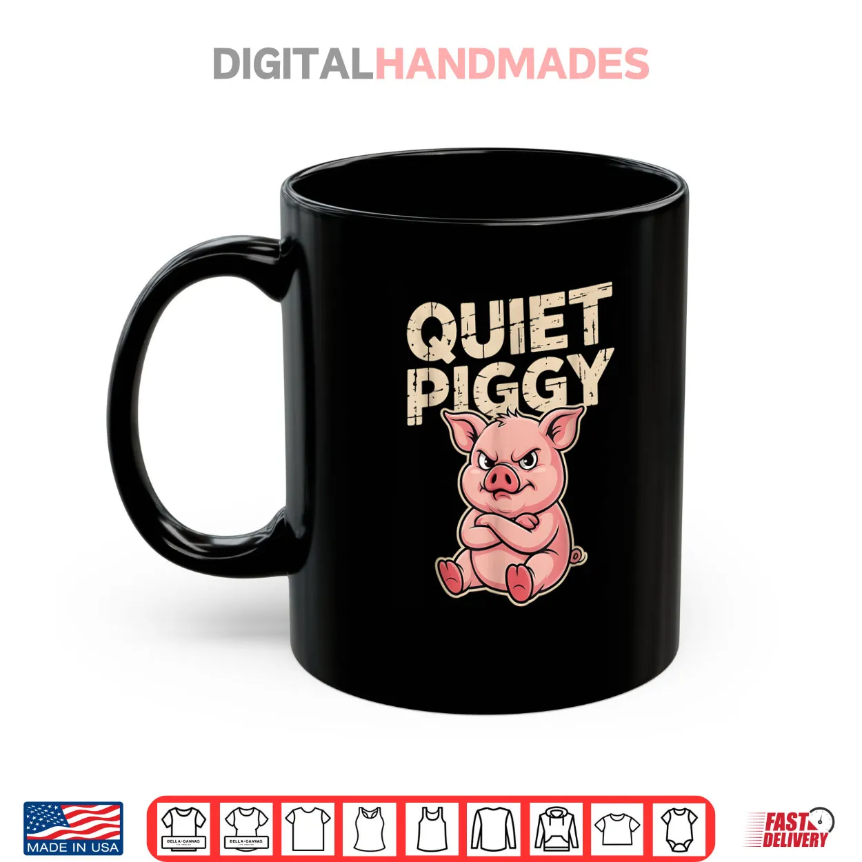 Quiet Piggy Angry Pig Shirt Quiet Piggy Angry Pig Shirt