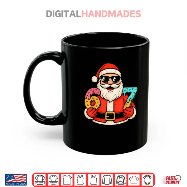 Mug Santa 67 Ice Cream Drip Christmas Xmas Teens Shirt