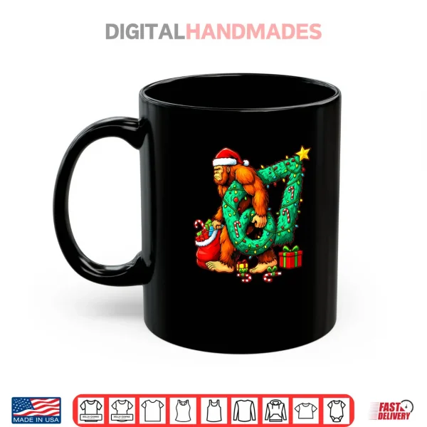 Santa Bigfoot 67 Christmas Tree Xmas Lights Funny Sasquatch Shirt 3 Mug Santa Bigfoot 67 Christmas Tree Xmas Lights Funny Sasquatch Shirt