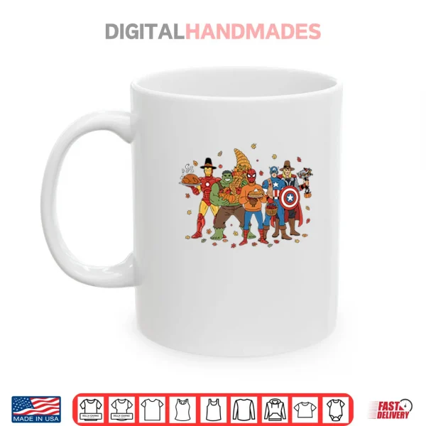 Mug Thanksgiving Superhero Shirt