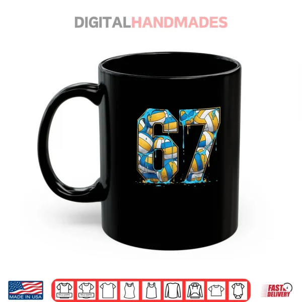 Mug Volleyball 67 Six Seven Sport Funny Gen Alpha Z Meme Drip Shirt