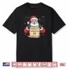 Naughty List Kids Who Say 67 Christmas Six Seven Santa Claus Shirt