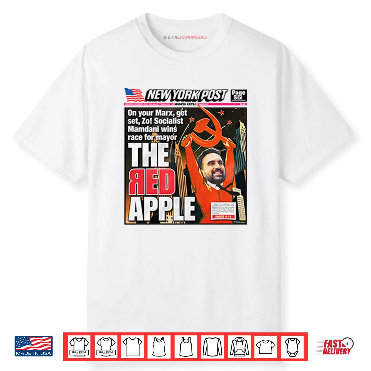 New York Post Socialist Mamdani Wins Race For Mayor Shirt New York Post Socialist Mamdani Wins Race For Mayor Shirt