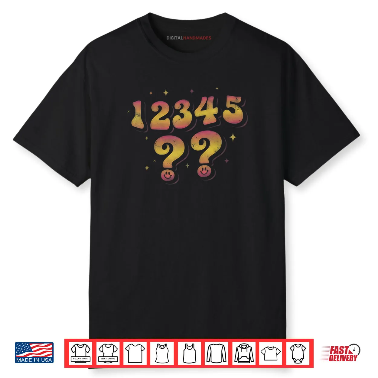 Number Sequence 67 Humor Retro Gradient Shirt Number Sequence 67 Humor Retro Gradient Shirt