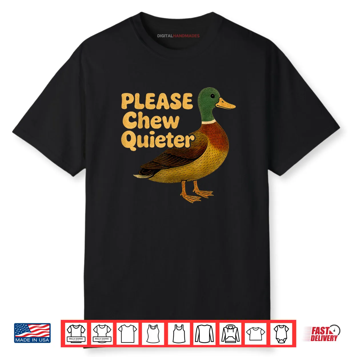 Please Chew Quieter Sarcastic Animal Quote Quirky Duck Lover Shirt Please Chew Quieter Sarcastic Animal Quote Quirky Duck Lover Shirt