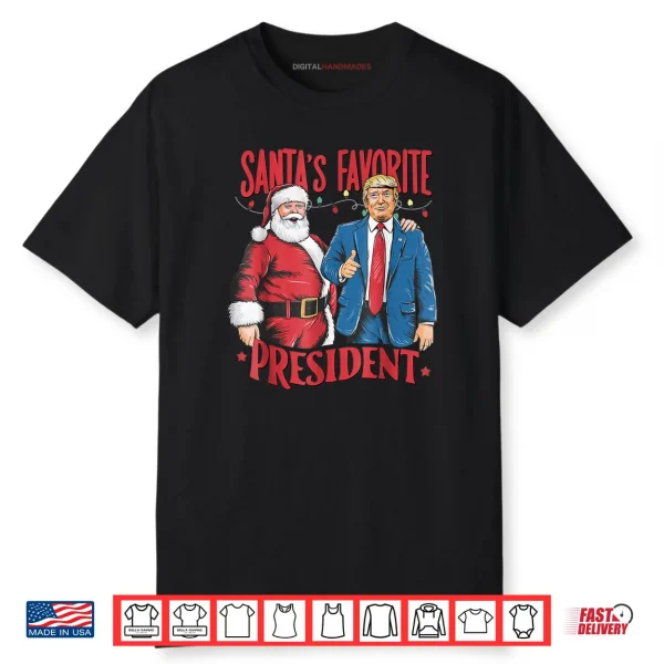 Santa’s Favorite President Santa Trump Dance Christmas Shirt