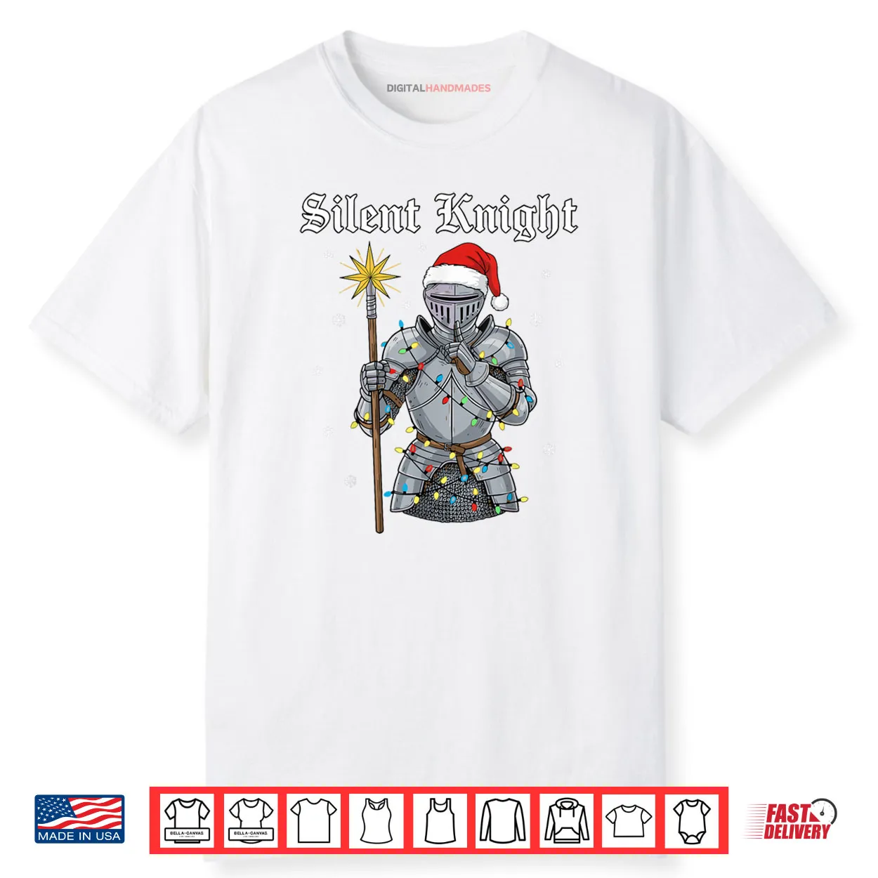 Silent Santa Knight Medieval Christmas Warrior Festive Shirt Silent Santa Knight Medieval Christmas Warrior Festive Shirt