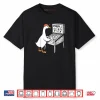 Silly Goose Playing Pinball Machine Players Flipping Ball Shirt