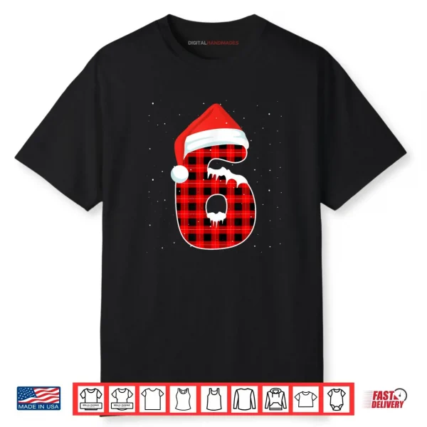 Six Seven 6 7 Meme 67 Christmas Red Plaid Xmas Pajamas Shirt