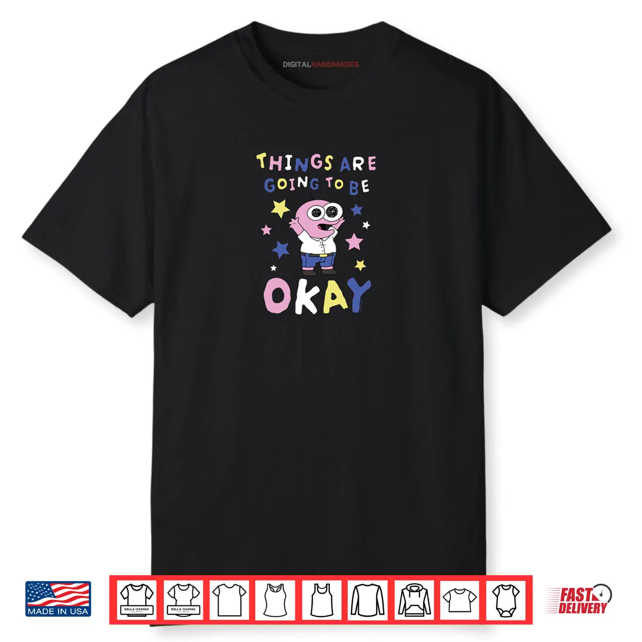 Smiling Friends Things Are Going to Be Okay Pim Cartoon Shirt Smiling Friends Things Are Going to Be Okay Pim Cartoon Shirt