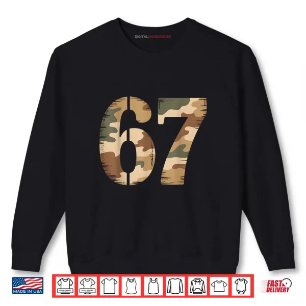 67 Days of School Pink Leopard Girl Glam Zebra Shirt 1 Sweatshirt 67 Hunting Camo Six Seven 6 7 Meme Camouflage 67 Shirt