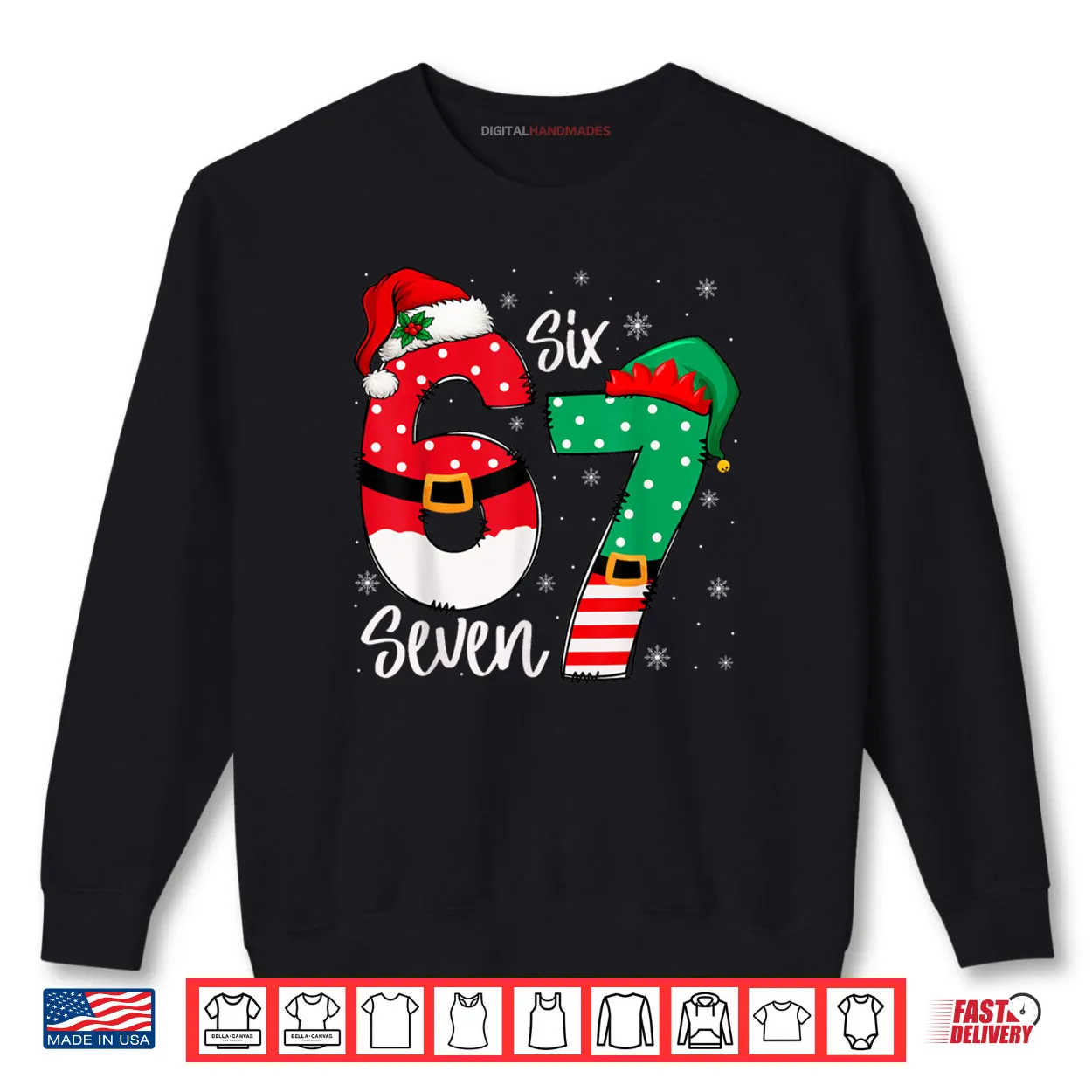 67 Meme Six Seven Christmas Shirt 67 Meme Six Seven Christmas Shirt