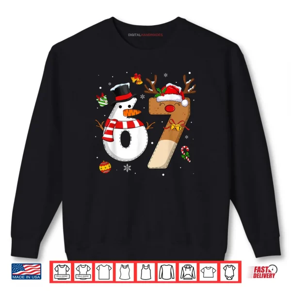 Sweatshirt 67 Six Seven Funny Christmas 6 7 Meme Shirt