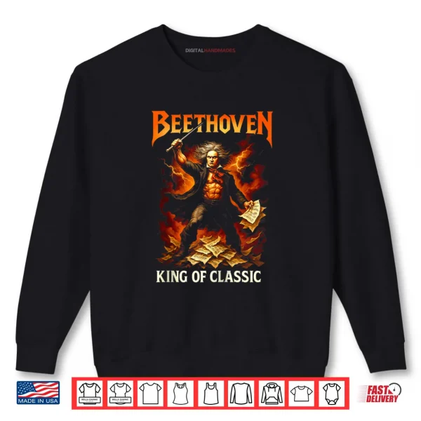 Beethoven Power Metal Classical Music Composer Album Shirt 1 Sweatshirt Beethoven Power Metal Classical Music Composer Album Shirt