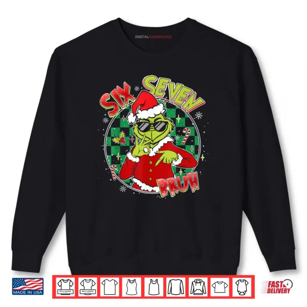 Bruh Six Seven 67 6 7 Elf Christmas Shirt 1 Sweatshirt Bruh Six Seven 67 6 7 Elf Christmas Shirt