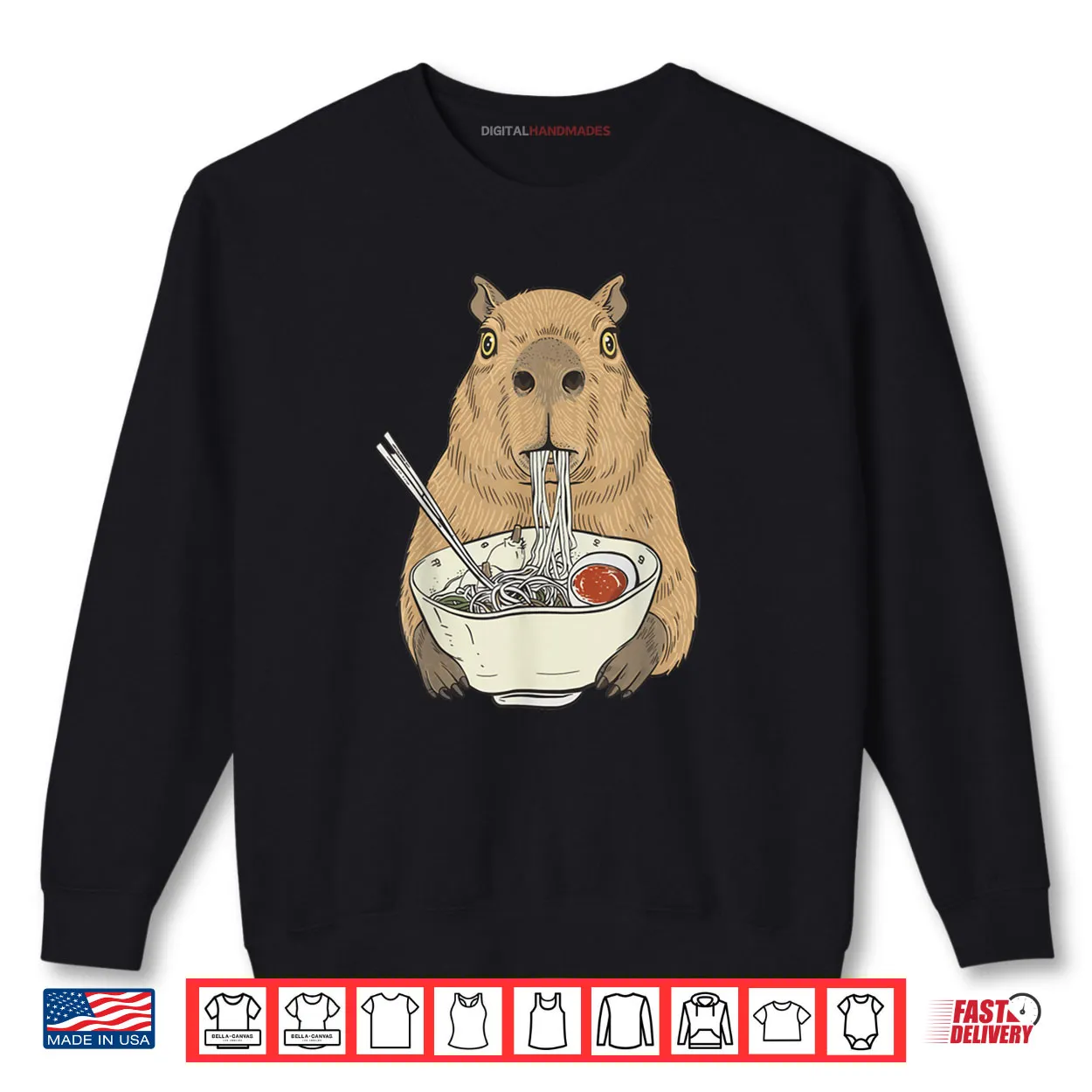 Capybara Ramen Japanese Kawaii Anime Gifts Shirt Capybara Ramen Japanese Kawaii Anime Gifts Shirt