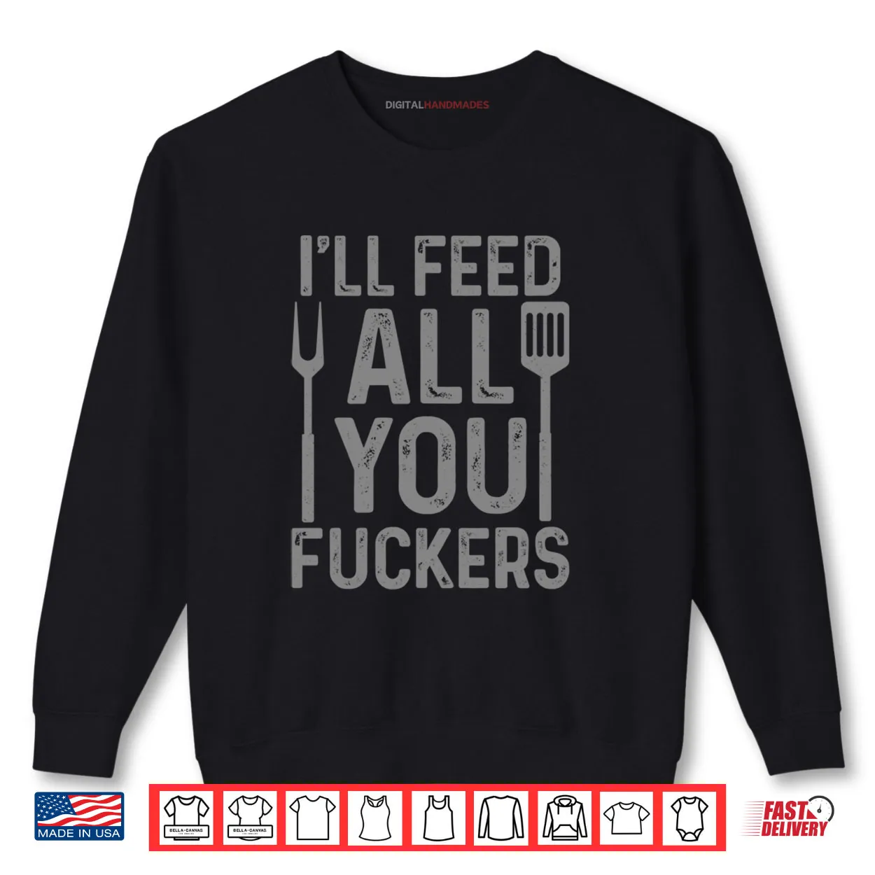 Chef I’ll Feed All You F#ckers Funny BBQ Grilling Cook Shirt Chef I’ll Feed All You F#ckers Funny BBQ Grilling Cook Shirt