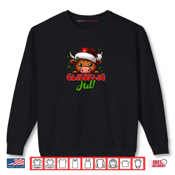 Sweatshirt Danish Merry Christmas Glaedelig Jul Shirt