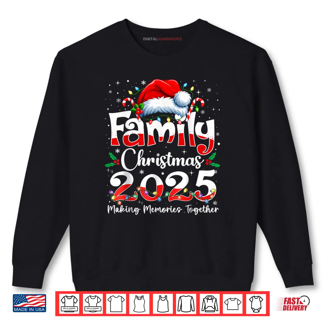 Family Christmas 2025 Matching Outfit Xmas Squad Santa Shirt Family Christmas 2025 Matching Outfit Xmas Squad Santa Shirt