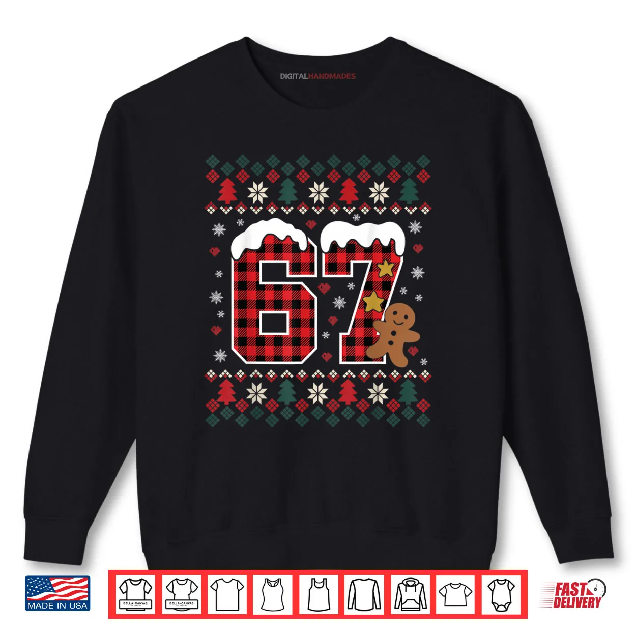 Funny 67 Christmas Pajamas Shirt Six Seven Meme Brainrot Shirt Funny 67 Christmas Pajamas Shirt Six Seven Meme Brainrot Shirt