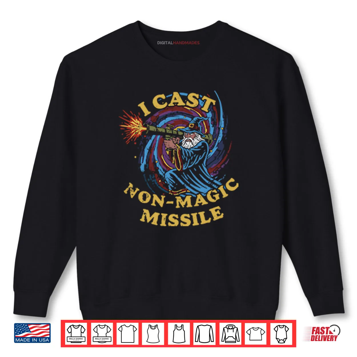 I Cast Non Magic Missile Funny Wizard Shirt I Cast Non Magic Missile Funny Wizard Shirt