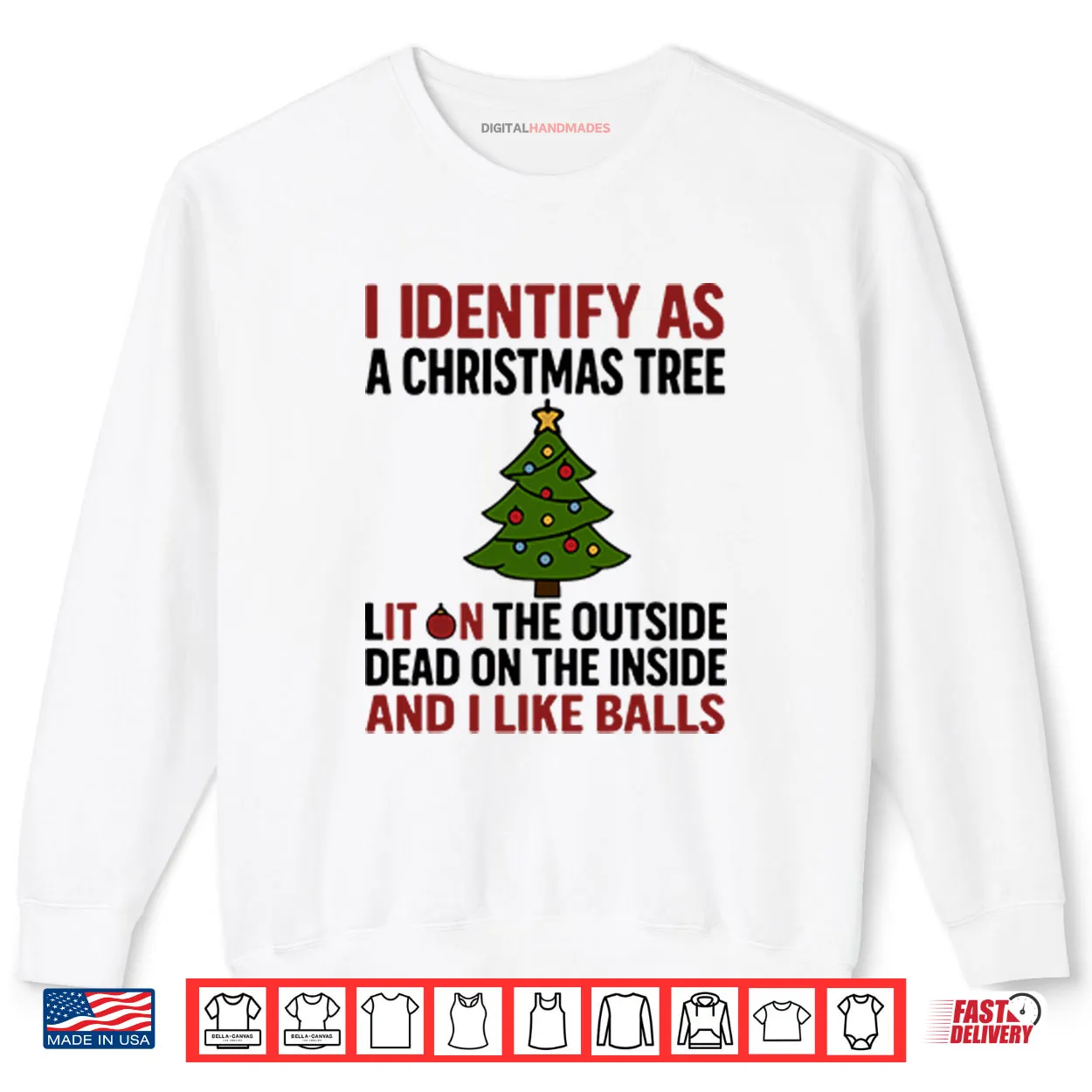 I Identify As A Christmas Tree Lit On The Outside Shirt I Identify As A Christmas Tree Lit On The Outside Shirt