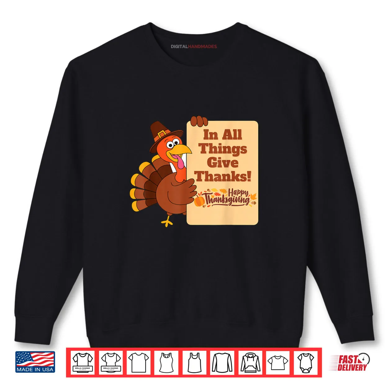 In All Things Give Thanks Holiday Thanksgiving Shirt In All Things Give Thanks Holiday Thanksgiving Shirt