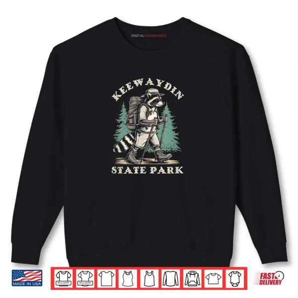 Sweatshirt Keewaydin State Park New York NY Hiking Raccoon Shirt