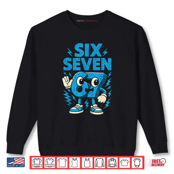 Sweatshirt Kids Meme 67 Six Seven 6 7 Italian Brainrot Shirt