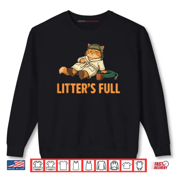 Sweatshirt Litters Full Cat Parody Tee Christmas Shirt