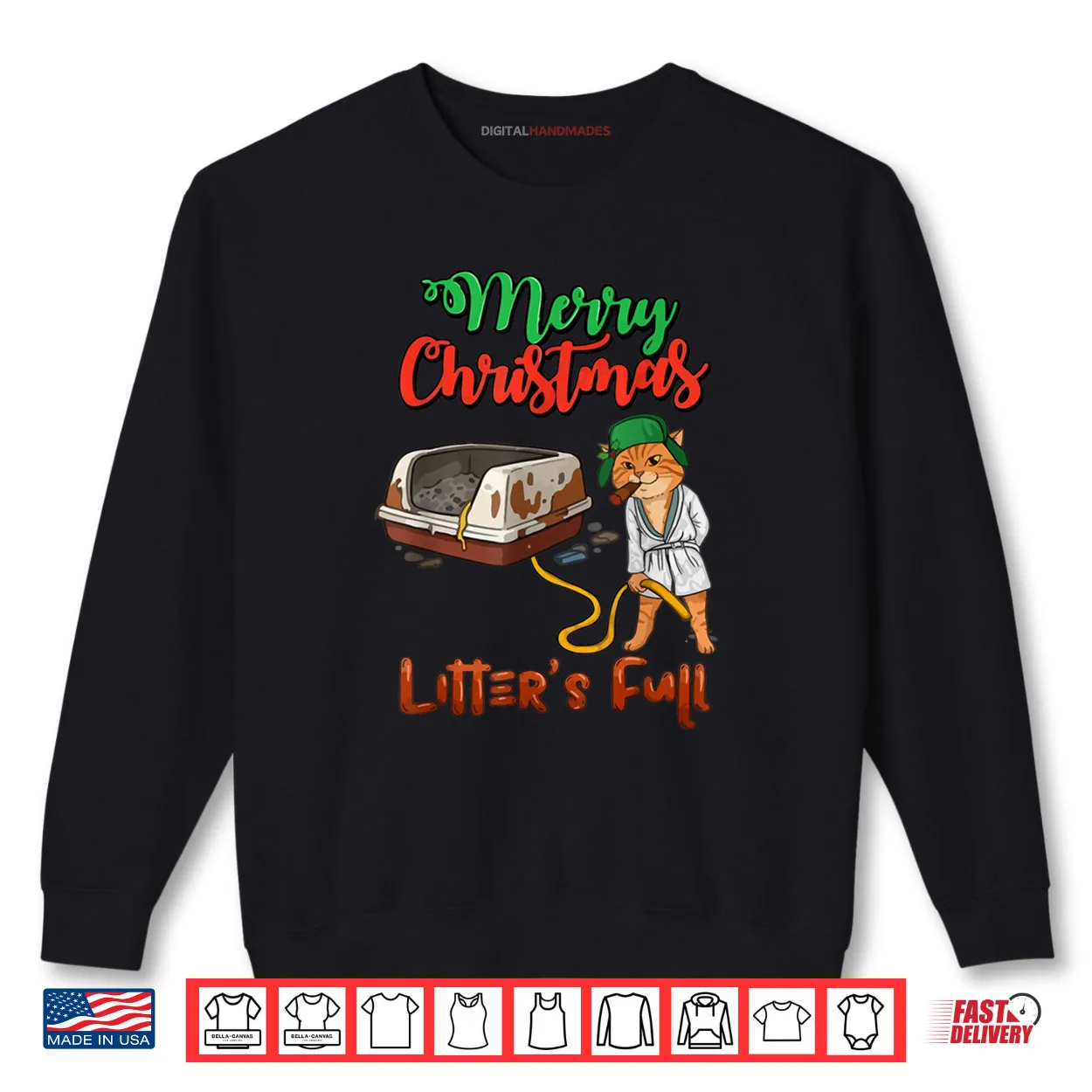 Litter’s Full Merry Christmas Funny Cat Lovers Holidays Xmas Shirt Litter’s Full Merry Christmas Funny Cat Lovers Holidays Xmas Shirt