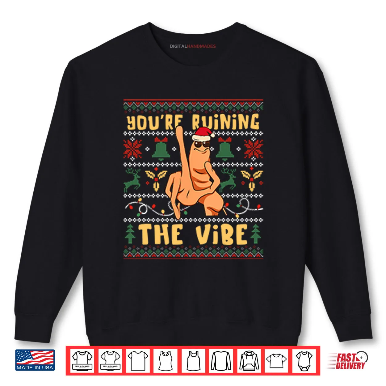 Marcus The Worm You’re Ruining The Vibe Christmas Shirt Marcus The Worm You’re Ruining The Vibe Christmas Shirt