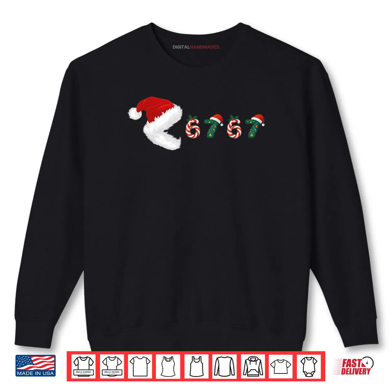 Merry Christmas Pajamas Eating 67 Meme Six Seven Shirt Merry Christmas Pajamas Eating 67 Meme Six Seven Shirt