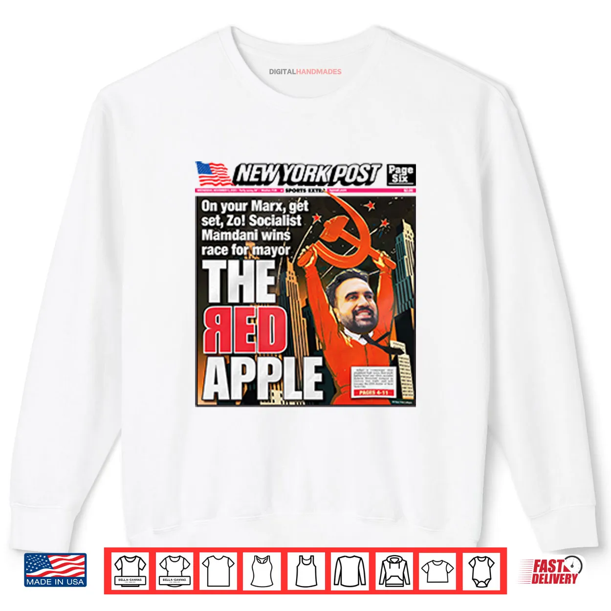 New York Post Socialist Mamdani Wins Race For Mayor Shirt New York Post Socialist Mamdani Wins Race For Mayor Shirt